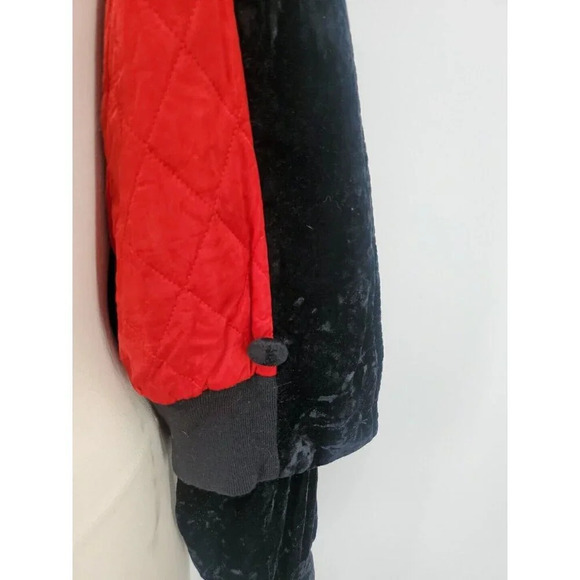 90's Escada Vintage Black Velvet Embellished Moon & Stars Bomber Jacket Size 36 - Picture 12 of 15